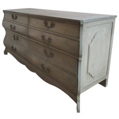 French Country Style Large Painted Chest of Drawers