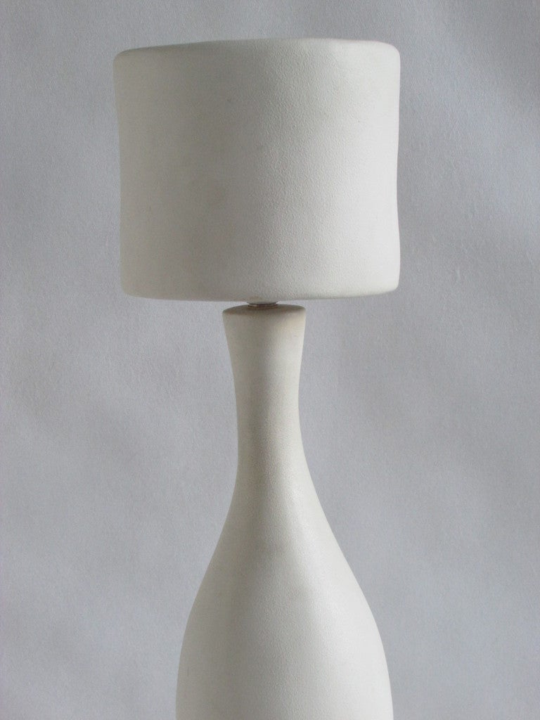Modernist Ceramic Lamp - Style Of Jean-Michel Frank In Excellent Condition In Rochester, NY