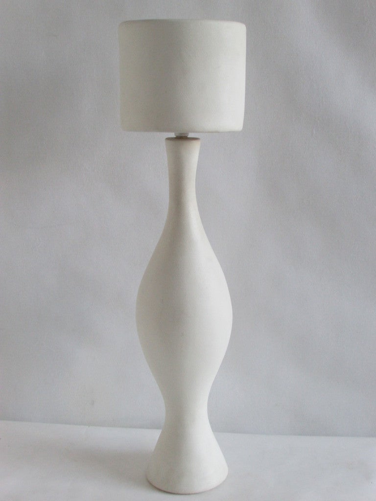 Modernist Ceramic Lamp - Style Of Jean-Michel Frank 3