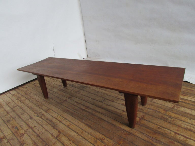 20th Century Danish Modern Low Table Benches By Hans Christiansen