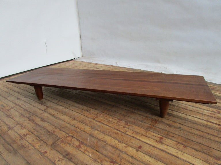 American Danish Modern Low Table Benches By Hans Christiansen