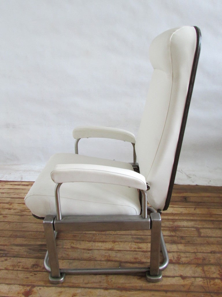 Steel Henry Dreyfuss American Art Deco Industrial Metamorphic Chair