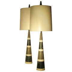 Vintage Stacked Marble Table Lamps