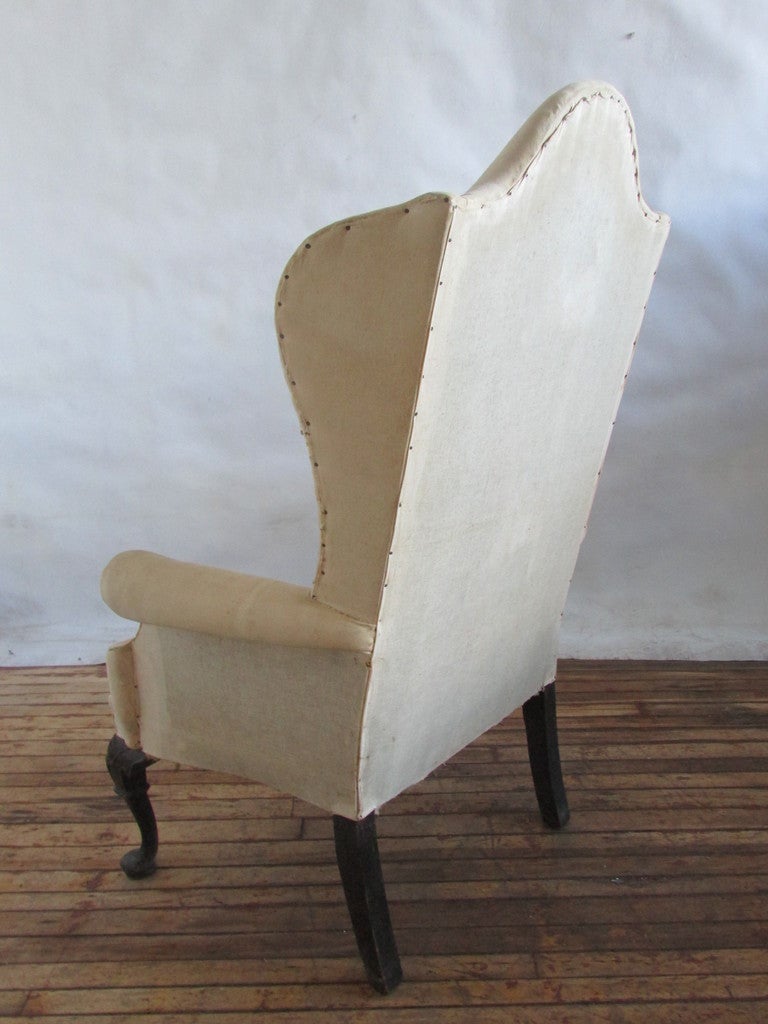 Unknown Queen Anne Style Wing Chair