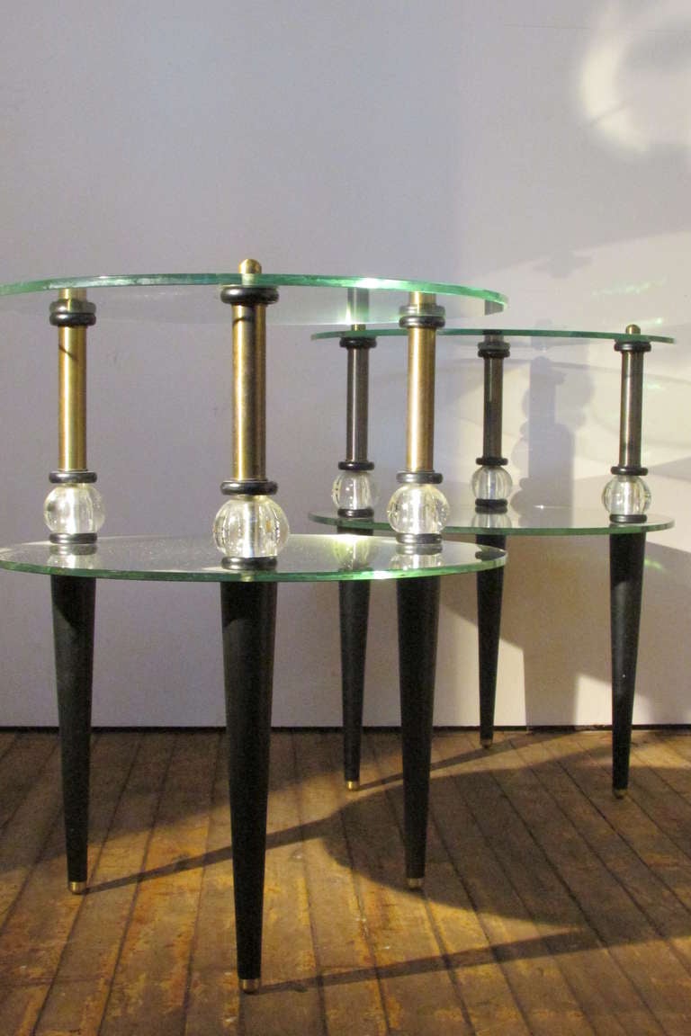 Art Deco Art Moderne Two Tiered Tables