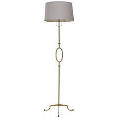 Gilded Iron Floor Lamp Poillerat 1