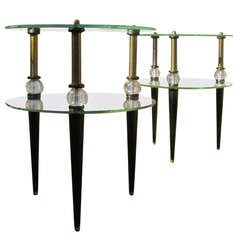 Art Moderne Two Tiered Tables