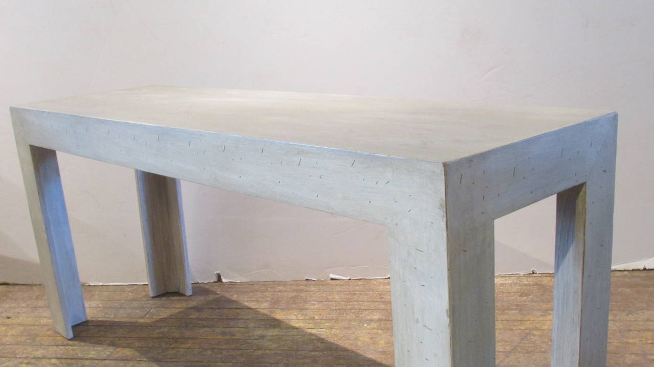 Mid-Century Modern Parsons Console Table in the style of Jean Michel Frank