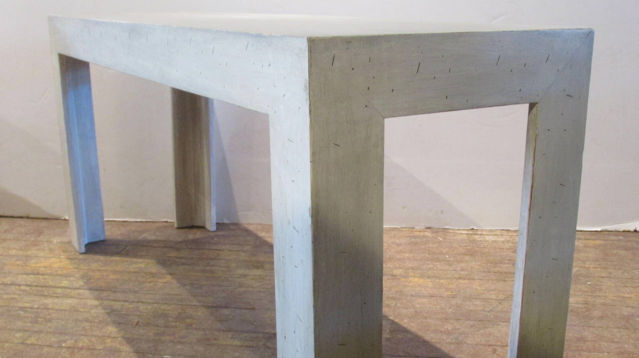 Bleached Parsons Console Table in the style of Jean Michel Frank