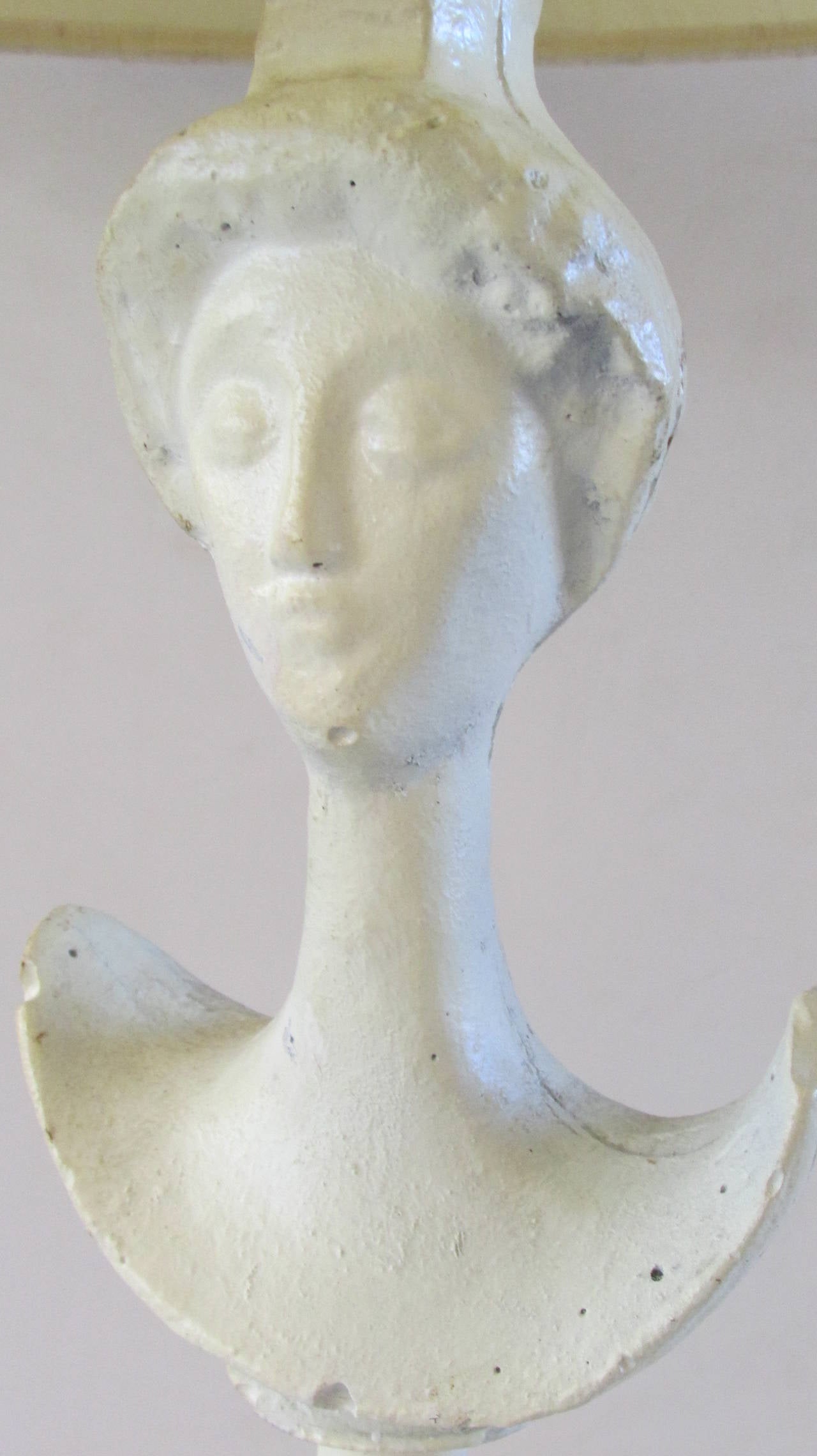 Tete de Femme Table Lamp in the Style of Alberto Giacometti 2