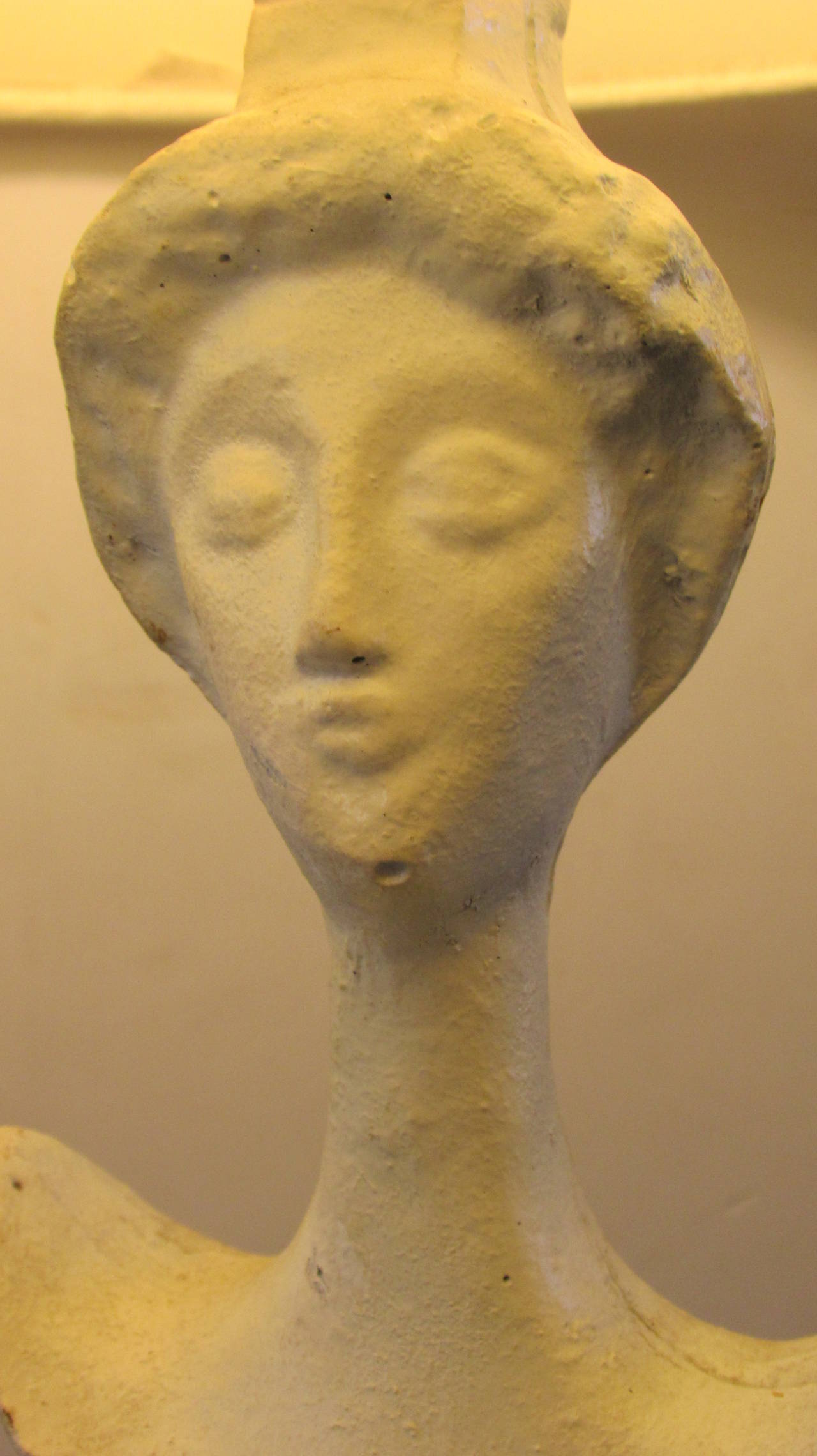 Tete de Femme Table Lamp in the Style of Alberto Giacometti 1