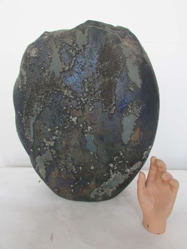 Volcanic Glaze Vase By Evans 2