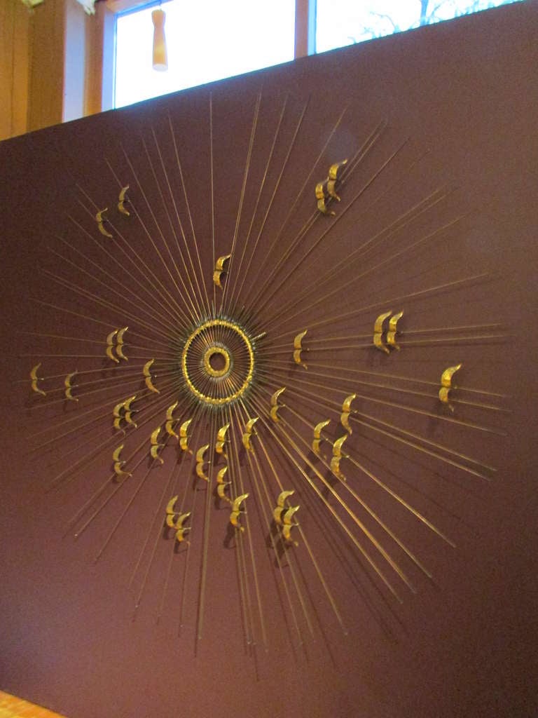 Mid Century Modern Sunburst Sculpture