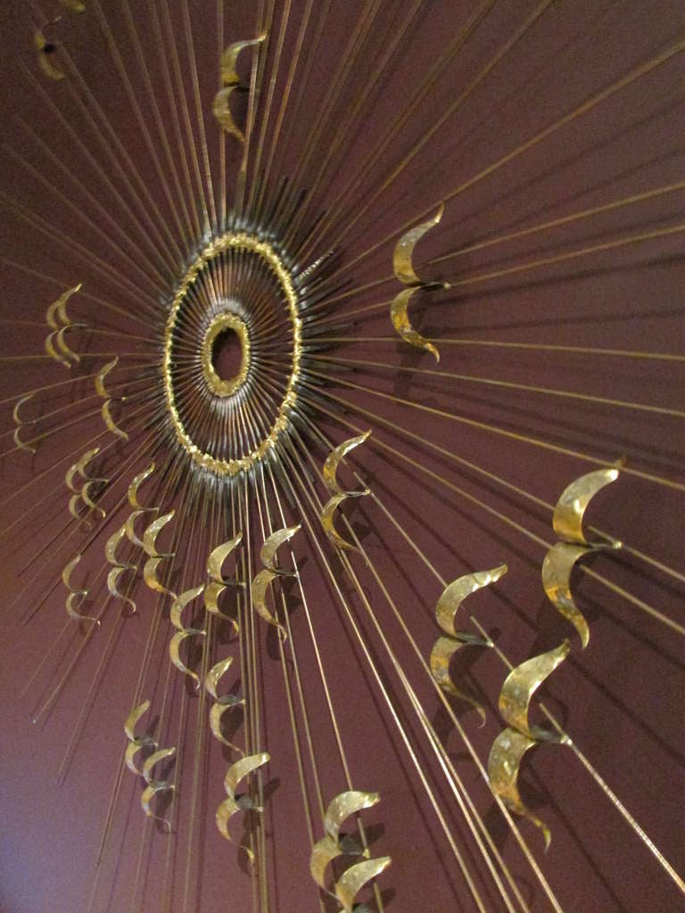 20th Century Mid Century Modern Sunburst Sculpture