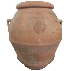 Antique 19th Century Italian Terracotta Olive Oil Jar