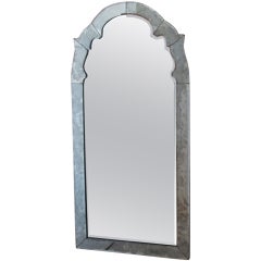 Arched Top Venetian Beveled Panel Mirror