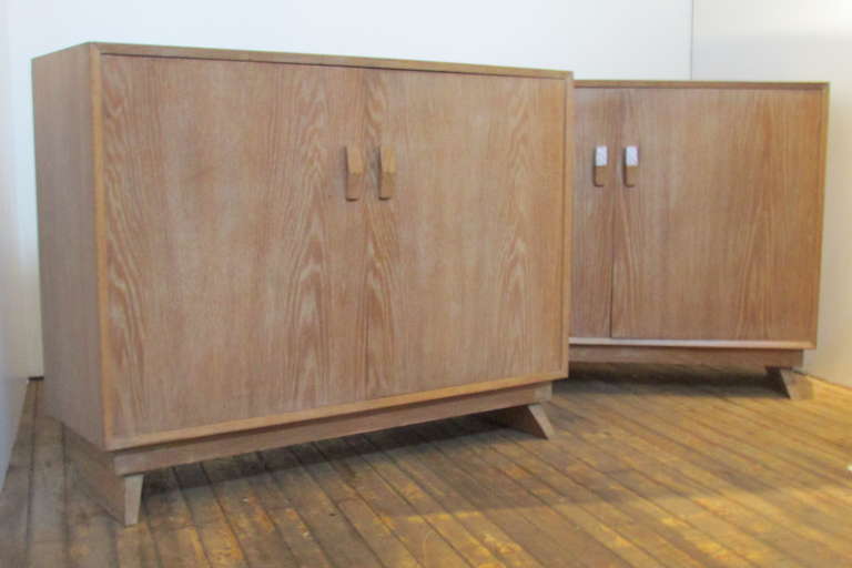 1940s Modernist Cerused Cabinets 3