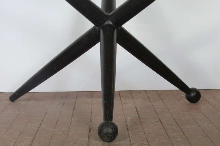 Ebonized Jacks Table style of Gio Ponti For Sale 2