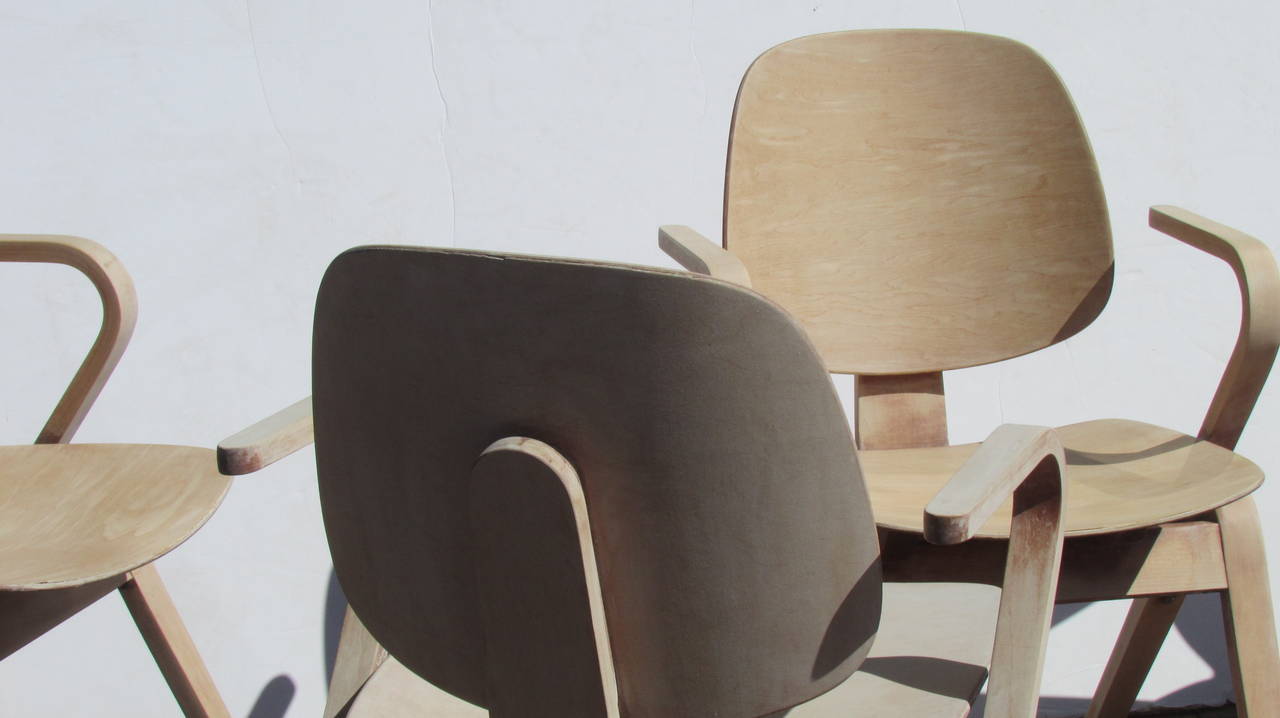 Mid-Century Modern Thonet Bentwood Armchairs by Joe Atkinson ( 2 chairs sold - 2 chairs available )