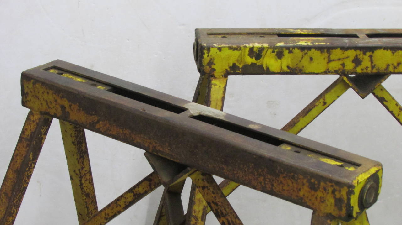 steel saw horses