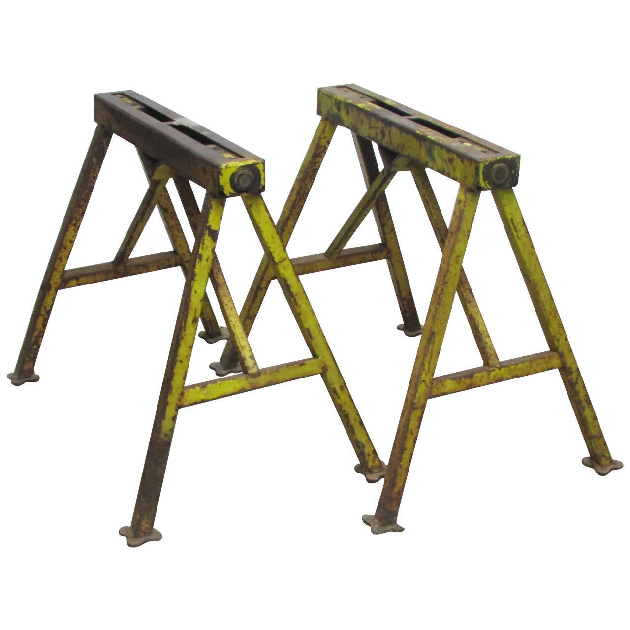 Old metal saw horses deals