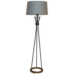 Mid Century Floor Lamp Attributed to Gerald Thurston for Lightolier