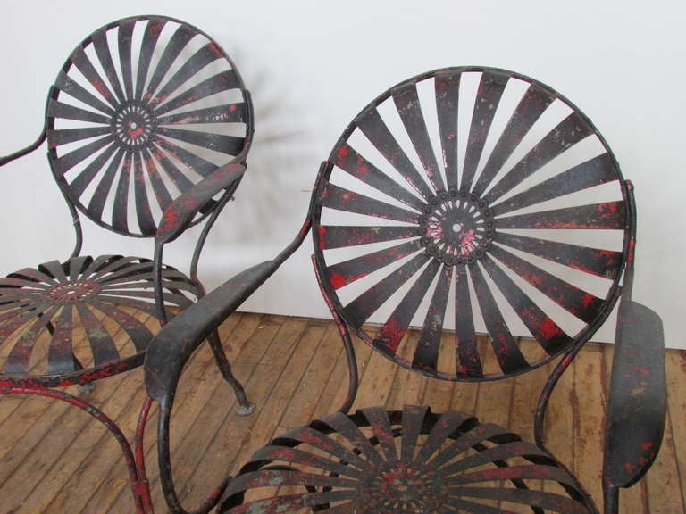 francois carre sunburst chairs