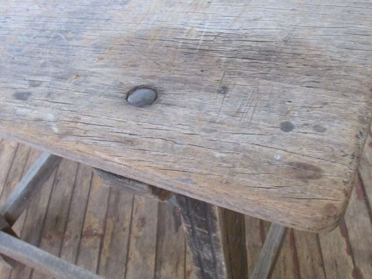 Early 19th Century Primitive Mexican Utility Work Table 5