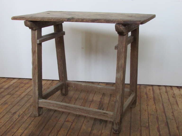 Early 19th Century Primitive Mexican Utility Work Table 4