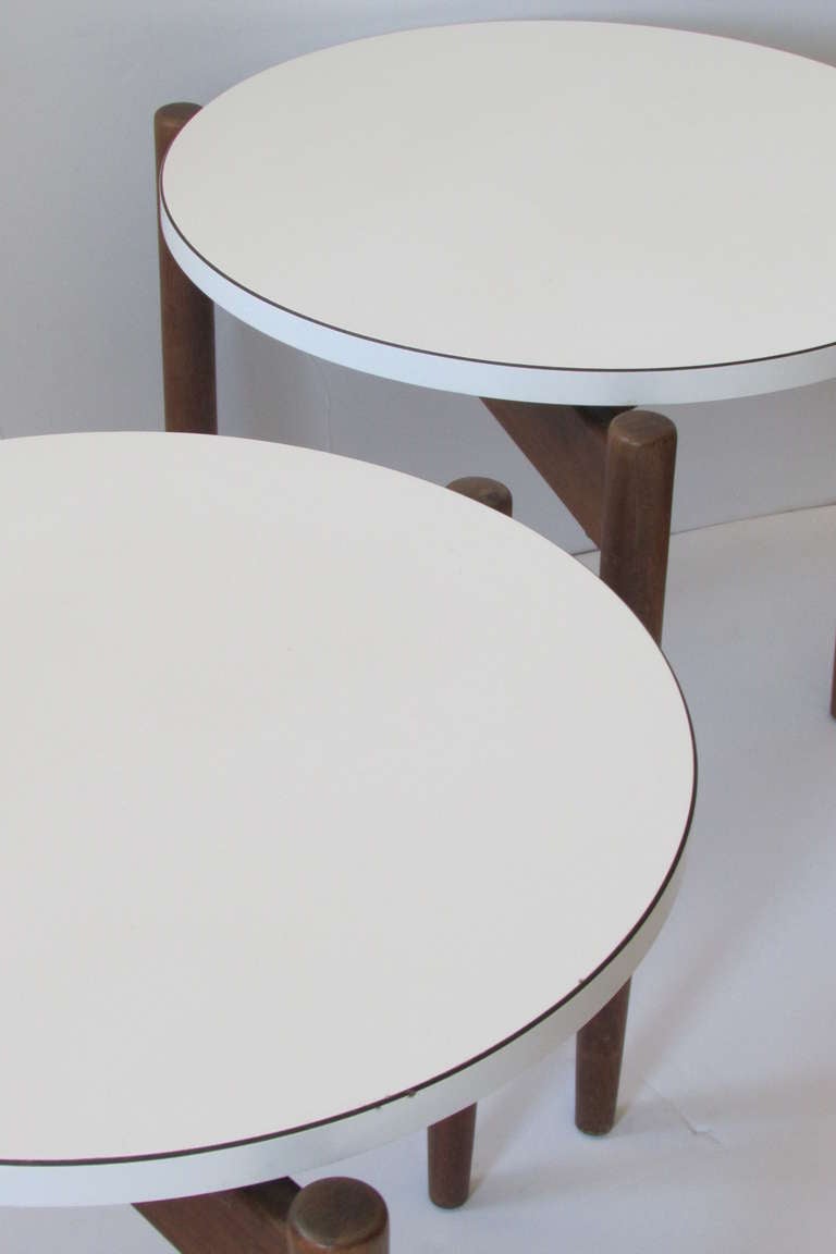 Mid-Century Modern Jens Risom Floating Side Tables