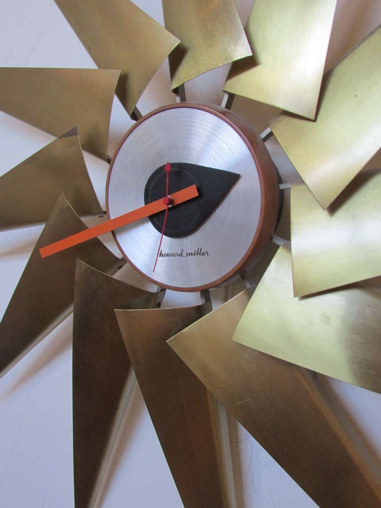 Mid-Century Modern George Nelson Turbine Clock