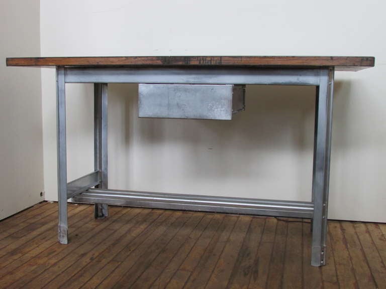 Industrial Kitchen Work Table at 1stDibs kitchen work tables