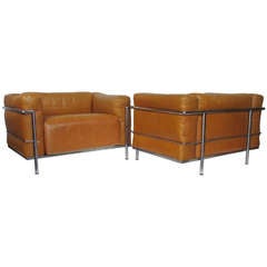 Le Corbusier LC3 Grand Modele Armchairs For Cassina