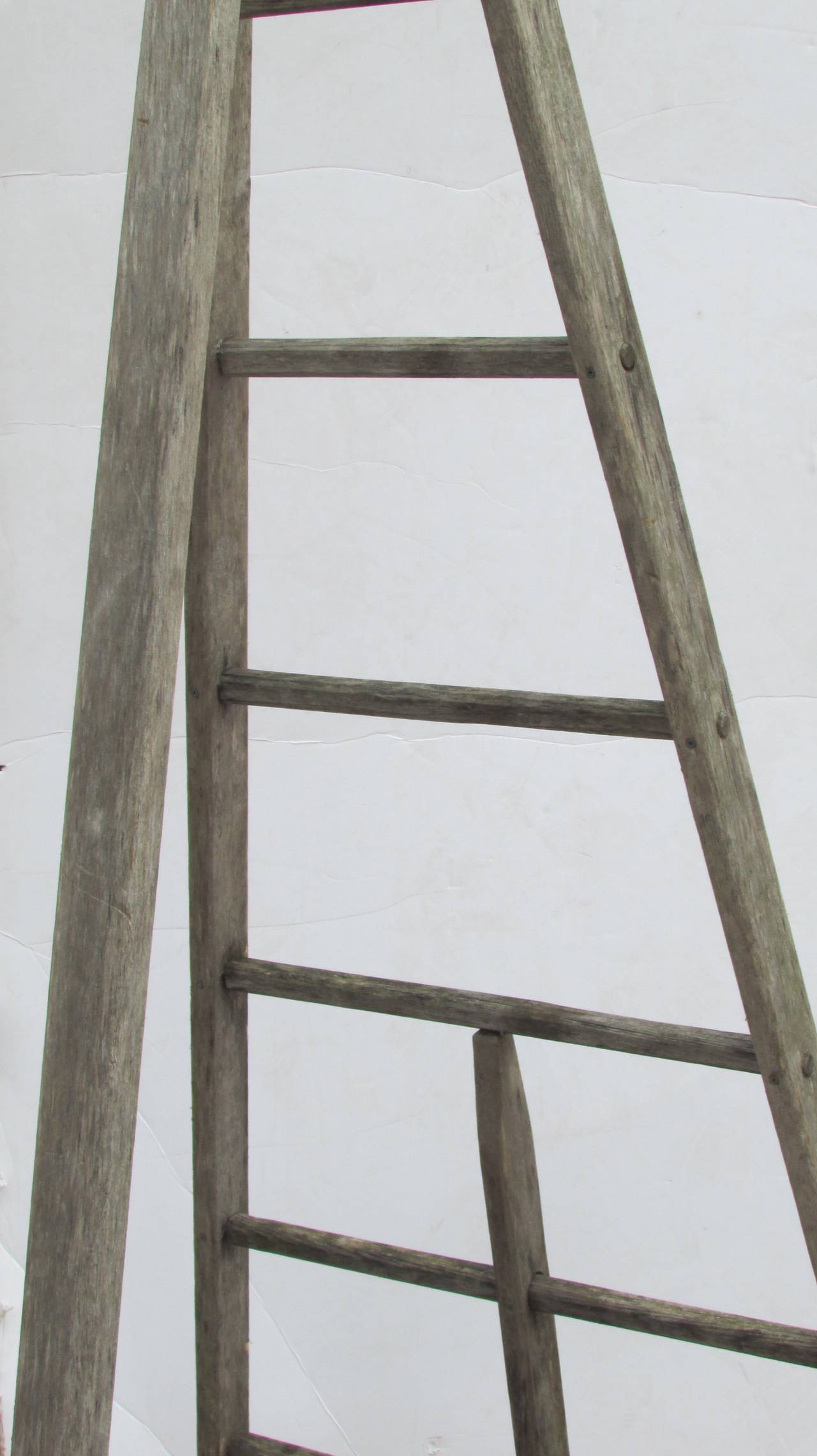 20th Century Vintage Peak Top American Harvest Ladder