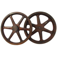 Antique Industrial Foundry Pattern Gear Molds