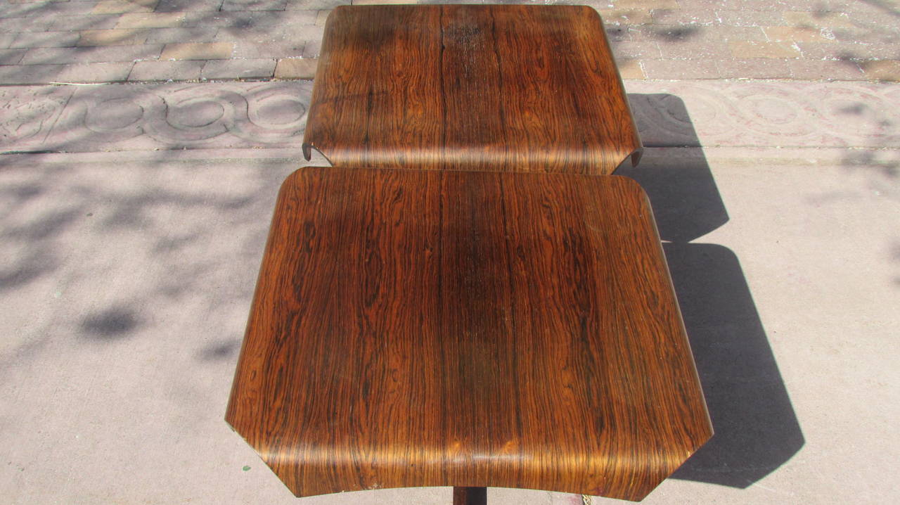 Pair of Brazilian Rosewood Side Tables by Jorge Zalszupin 3