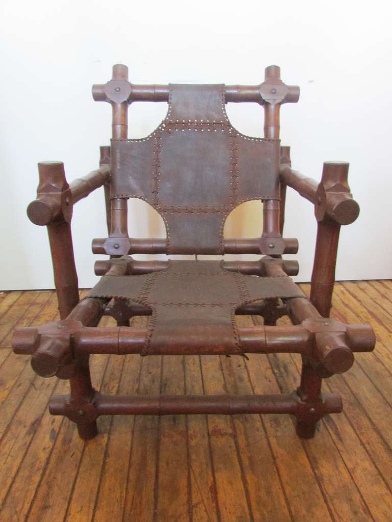 South American Constructivist Chair In Excellent Condition In Rochester, NY