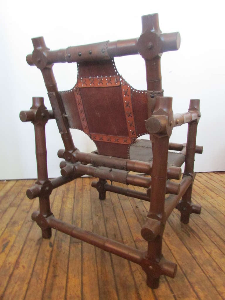 Hardwood South American Constructivist Chair