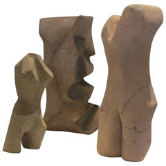 Figural Cubist Ceramic Sculptures