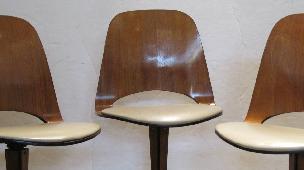 Mid-Century Modern George Mulhauser Swivel Chairs for Plycraft  - 2 available