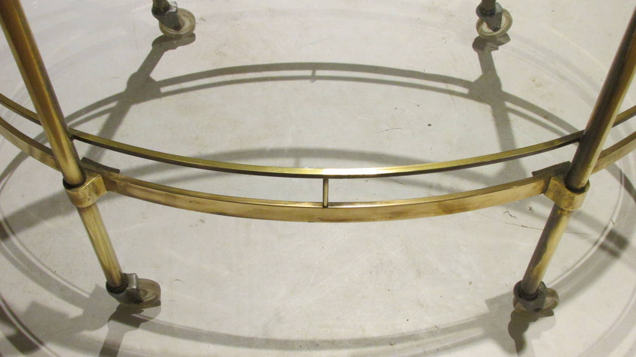 1960s Italian Brass Bar Cart 1