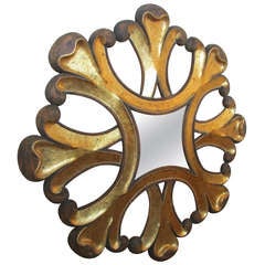 Colossal Baroque Style Giltwood Sunburst Mirror