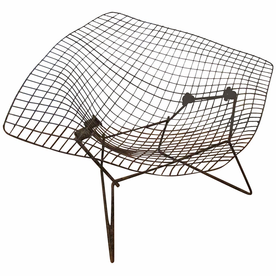 Large Diamond Chair By Harry Bertoia For Knoll
