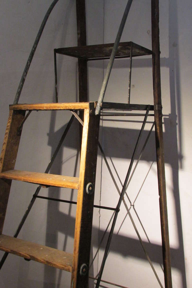 steel library ladder