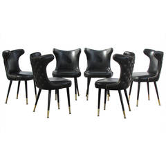 Sleek Modernist Regency Chairs