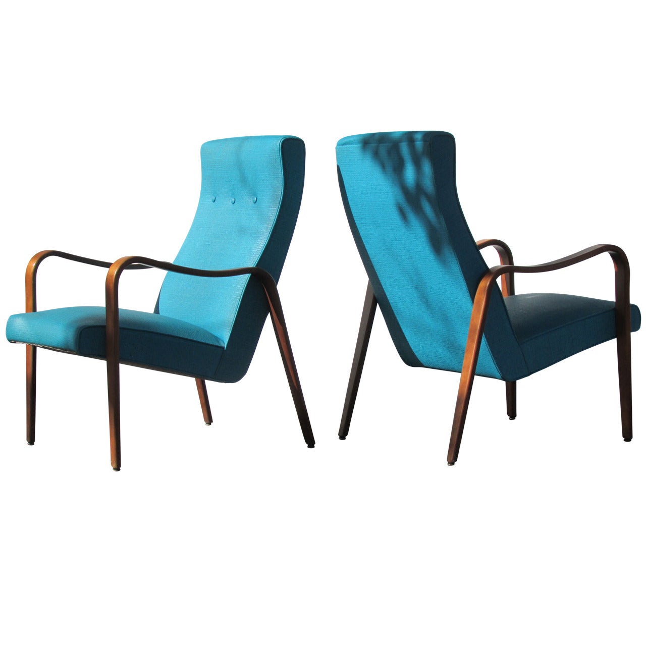 Streamlined Bentwood Lounge Chairs by Thonet
