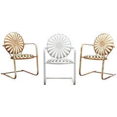 Francois Carre French Garden Chairs, circa 1930