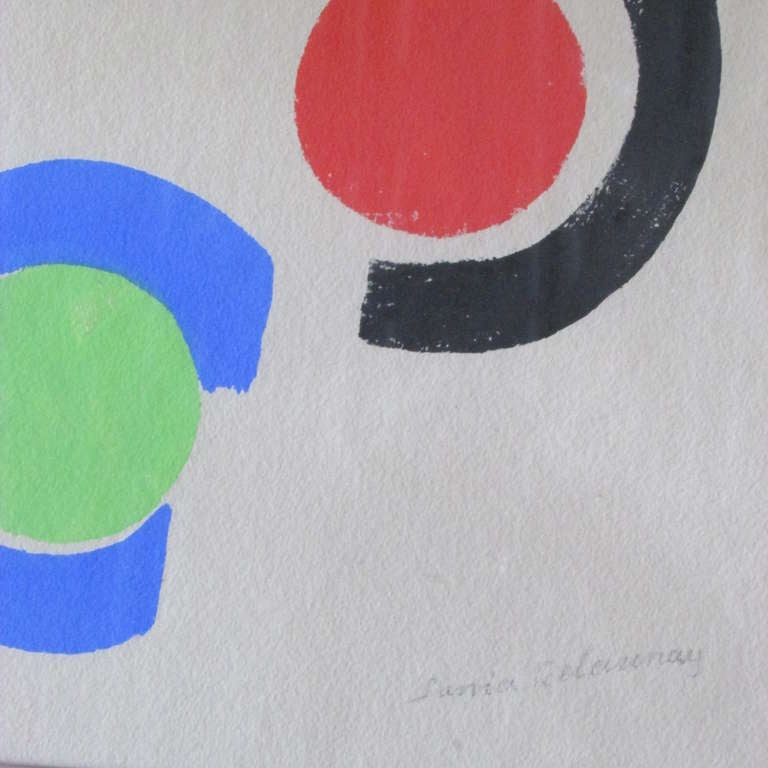 Sonia Delaunay Signed & Numbered Abstract Composition Circles