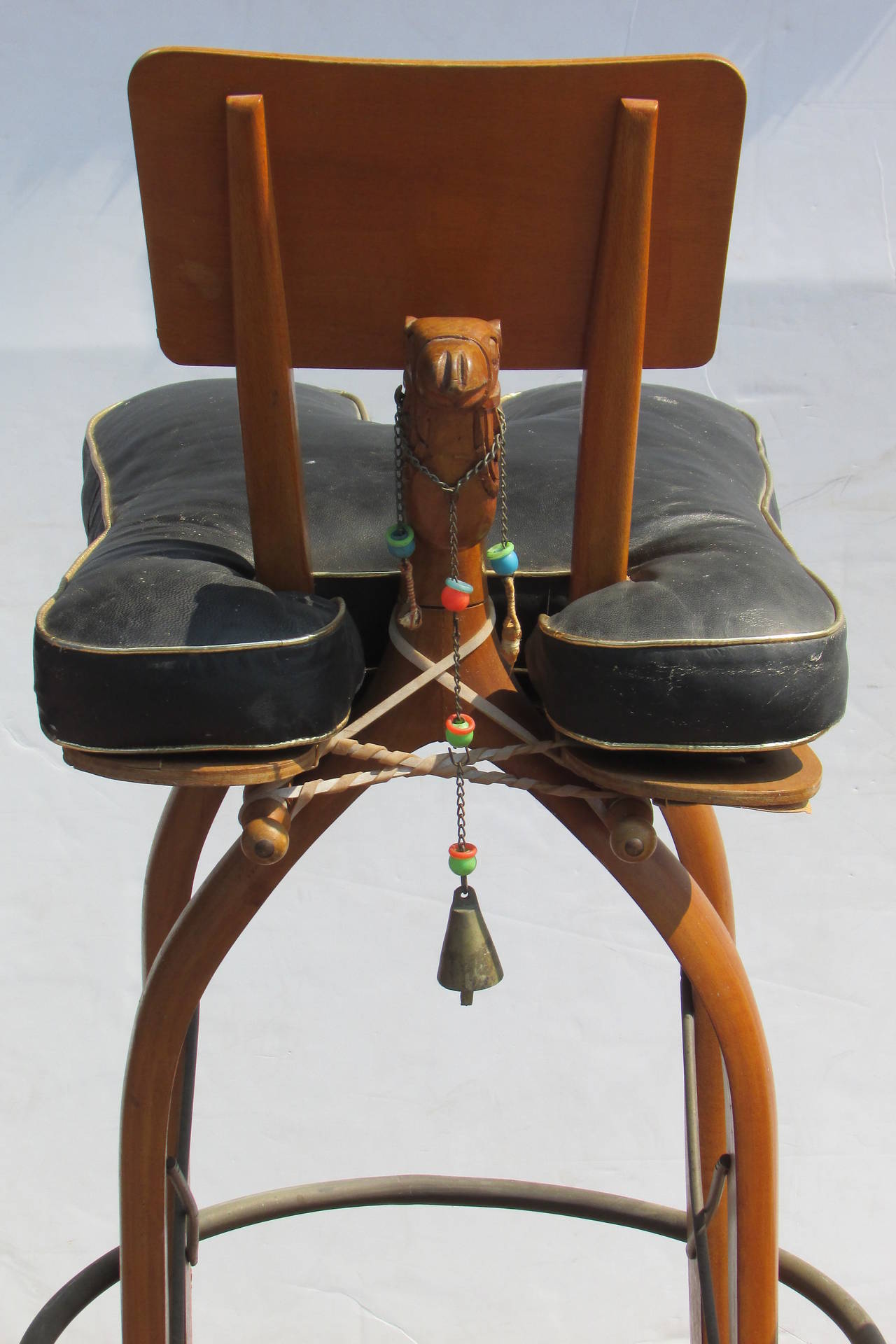 vintage camel stool
