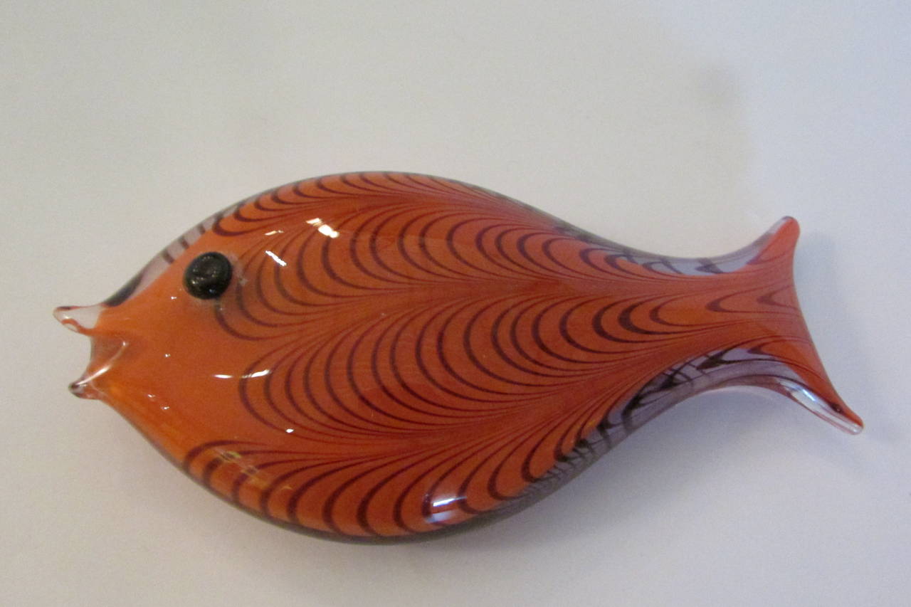 Italian Glass Fish by Ken Scott for Venini In Excellent Condition In Rochester, NY